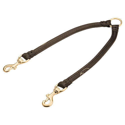 round leather leash